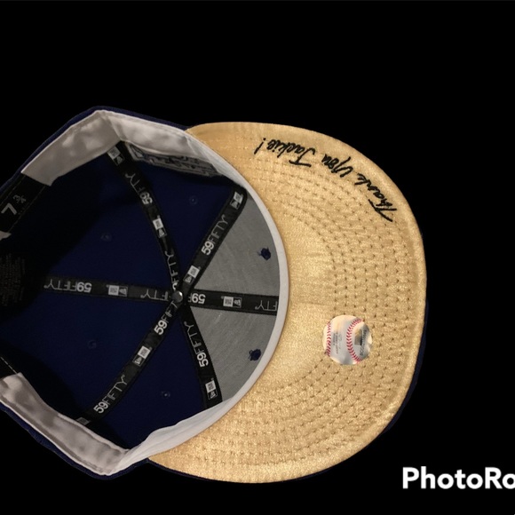 Los Angeles Dodgers Hat Fitted 7 3/4 Men New Era 59Fifty Lids Thank You Jackie - Picture 3 of 5